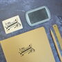 Personalised From The Library Of Banner Book Stamp, thumbnail 3 of 7