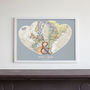 Personalised Location Map Hearts Print, thumbnail 4 of 9