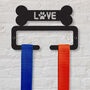'Love' Metal Dog Lead Hanger | Holder| Hook, thumbnail 1 of 4