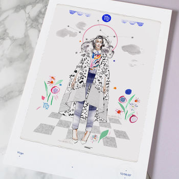 Virgo Birthday Star Sign Print August To September, 2 of 9