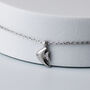 Sterling Silver Fish Charm Anklet, thumbnail 1 of 6