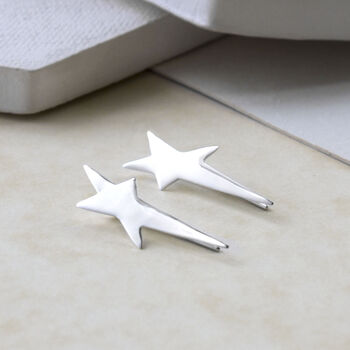 Sterling Silver Shooting Star Ear Climbers, 2 of 3
