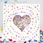 Mother's Day Colourful Butterfly Swirl Love Heart Card, thumbnail 1 of 11