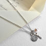 Engravable Sterling Silver Round Tag Necklace, thumbnail 5 of 8