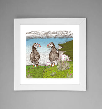 'Puffins' Print, 2 of 3