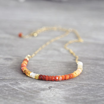 Fire Opal Necklace, 2 of 9