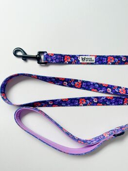 Ditsy Floral Padded Dog Lead Dog Leash, 5 of 8