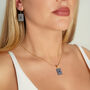 Matching Earrings And Necklace Set | Black And White, thumbnail 2 of 10