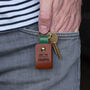Personalised Photo Leather Keyring For Grandad, thumbnail 2 of 5
