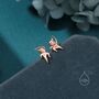 Sterling Silver Mismatched Ninja Stud Earrings, thumbnail 4 of 12