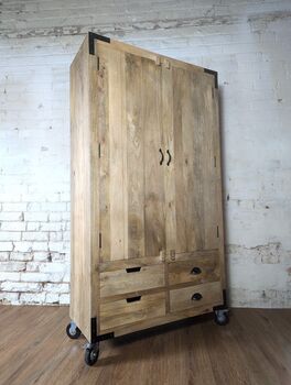 Xl Reclaimed Wood Drinks Storage Cabinet, 7 of 7