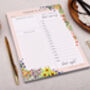 Floral Daily Planner Desk Pad, thumbnail 1 of 4