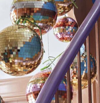Giant Disco Ball In Pinks Multi Colours, 2 of 3