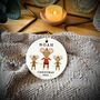 Personalised Santa And Elves Mice Christmas Tree Decoration, thumbnail 3 of 5