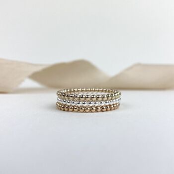 The Crown Beaded Stacking Ring, 3 of 6