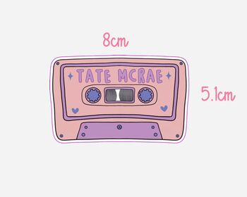 Tate Mc Rae Inspired Cassette Tape Sticker, 2 of 2