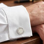 Groom Round Cufflinks, thumbnail 3 of 7