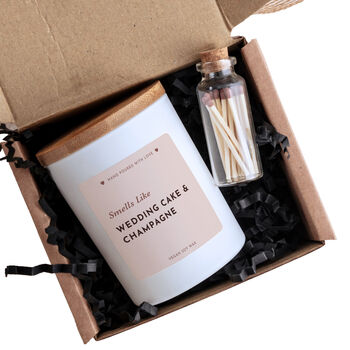 Wedding Cake And Champagne Candle Gift, 3 of 6