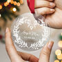 Personalised Wedding Ornament Custom Names And Date, thumbnail 5 of 8