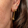 Gold Vermeil Bone Stud Earrings, thumbnail 1 of 5