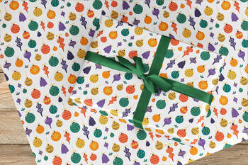 Christmas Bauble Wrapping Paper Roll Or Folded, 3 of 3