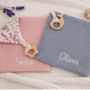 Personalised Baby Comforter With Wooden Teether, thumbnail 3 of 6