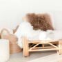 Large Mongolian Sheepskin Cushion Cover, thumbnail 9 of 10