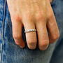 Custom Coordinates Silver Band Ring, thumbnail 5 of 7