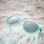 Harlyn Aqua 100% Recycled Cornish Gill Net Sunglasses, thumbnail 4 of 5