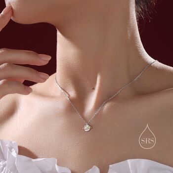 Dainty Planet Pendant Necklace In Sterling Silver, 6 of 10