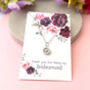 Graduation Well Done Exam Sterling Silver Sunflower Necklace, thumbnail 11 of 11