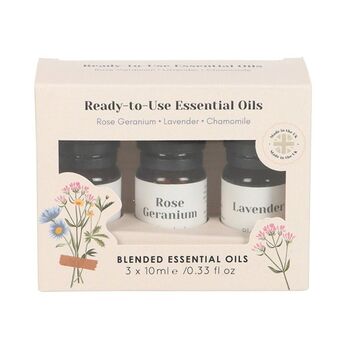 Set Of Three Floral Blended Essential Oils, 2 of 4