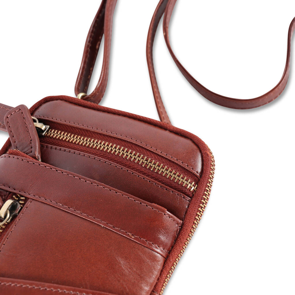 phone crossbody bag leather