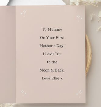 Personalised Pink Photo Upload Greeting Card, 4 of 4