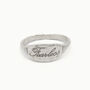Sterling Silver Fearless Word Ring, thumbnail 1 of 3