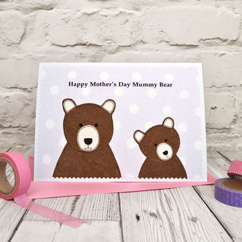 'Bears' Personalised Mother's Day Card, 5 of 7
