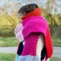 Knitting Kit Merino Wool Rainbow Supersize Who Scarf, thumbnail 1 of 2