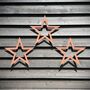 Three Metal Star Decorations , Signs For The Home Or Garden , Fence Or Wall, thumbnail 1 of 11