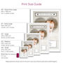 Hello Little One Photo Print Personalised New Baby Gift, thumbnail 5 of 5