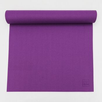 Purple Classic Yoga Mat And Yoga Mat Carry Strap, 3 of 7
