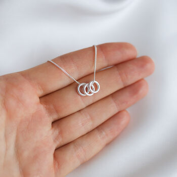 Soul Sister Gift Tiny Rings Necklace, 7 of 10