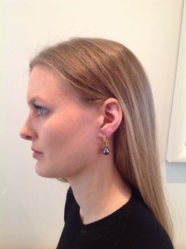 Black Pearl Earrings Designer Earrings Gift For Her, 4 of 4