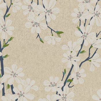 Cherry Blossom Unbleached Paper Napkins, 2 of 2
