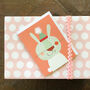 Mini Rabbit Greetings Card, thumbnail 1 of 5