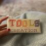 Diy 'Tools Of Mass Creation' Pencil Case Stitch Kit, thumbnail 4 of 7