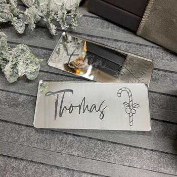 Personalised Christmas Place Setting | Silver, 5 of 12
