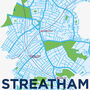 Sw16 Streatham A3 Print, thumbnail 2 of 2