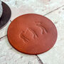 Golf Gift Leather Coaster, thumbnail 2 of 3