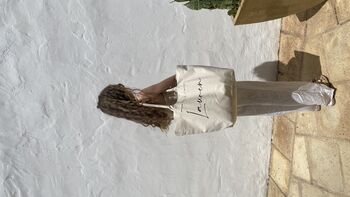 Personalised Canvas Large Tote Beach Shoulder Bag, 2 of 5