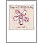 Personalised Flower 30th Birthday Card For Her, thumbnail 8 of 11